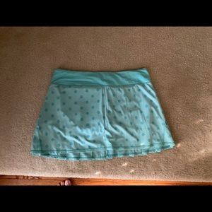 LULULEMON Pace Setter Skirt Angel Blue Dot 10 Tall